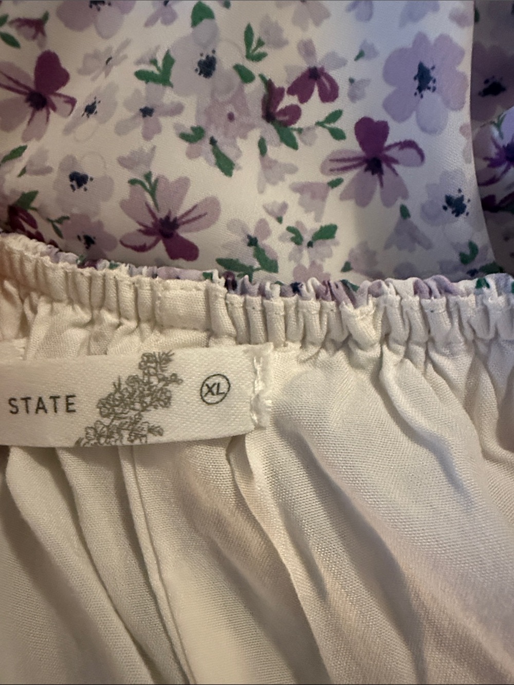 ALTR’D STATE Floral Puff-Sleeve Maxi Dress in Light Lavender - Picture 5 of 5